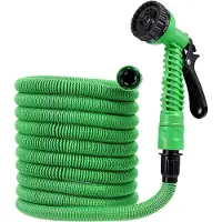 StarTech.com Tuyau d'arrosage extensible - Tuyau d'eau haute pression - 6x9,5 mm, en latex et polyester - Pistolet de pulvérisation en PP - Raccords rapides pour robinets de 1,27/1,9 cm - Longueur : 15 mètres