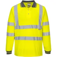 Portwest Polo Hv Manches Longues Couleur : Jaune Taille 6xl -