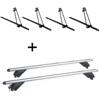 VDP 4x porte-vélos ORION + barres de toit en aluminium RB003 compatibles avec le Mini Clubman (5 portes) à partir de 2016