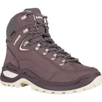 Lowa - Chaussures de randonnée GORE-TEX&reg; - Renegade Evo GTX Mid Ws Brown Rose/Panna pour Femme en Cuir - Taille 39 - Bordeaux