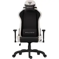 Sense7 Spellcaster FUKU Chaise de jeu, Fauteuil de jeu, Chaise de bureau, Chaise de bureau ergonomique, Chaise pivotante avec 120 kg, Noir-Beige