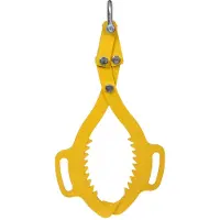 Wiltec Pince forestière pour troncs max. 760 mm – Force 1500 kg – Pince de levage – avec 2 Mandrins de serrage – Grappin de débardage, Pince à bois
