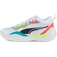 Puma Playmaker Pro Basketballschuhe Unisex white/fiery coral 43