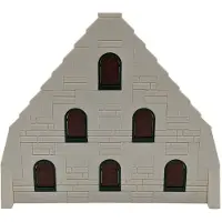 LEGO MOC Médiéval Pignon Chevalier Fenêtre Blanc NOUVEAU Quantité 89x