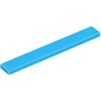 LEGO 1x8 carreaux 4162 - 50 pièces bleu azur foncé