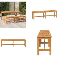 vidaXL Banc de jardin 150 cm en bois massif d'acacia - Banc de jardin - Meubles de jardin - Meubles de terrasse