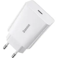 Baseus Speed Mini chargeur rapide, USB-C, PD, 3A, 20W (blanc)