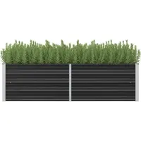Prolenta Maison Exclusive - Potager surélevé anthracite 160 x 40 x 45 cm Acier galvanisé