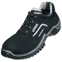 Uvex chaussures basses motion style S2 noir, argent largeur 11 Gr. 41