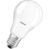 Ledvance LED Base Classic A, en forme de bulbe avec culot E27, non dimmable, remplace 60 watts, mat, blanc chaud - 2700 Kelvin, pack de 4