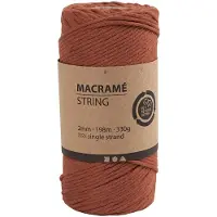 Creativ Company Macrame Koord - Burnt Orange, 198m