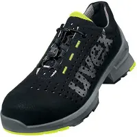 Uvex 1 Chaussures basses S1 noir, jaune largeur 14 Gr. 40