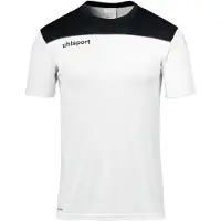 Uhlsport Offense 23 T-Shirt Hommes - Blanc / Noir / Anthracite