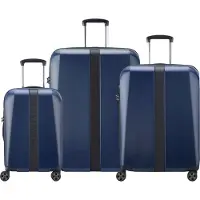 Delsey PARIS trolley Promenade Hard 2.0 Expandable 4 Double Rolls Trolley L / M / S L Navy Blue bleu marine 77cm