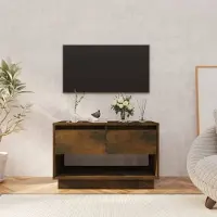 Prolenta Maison Exclusive - Meuble TV Chêne fumé 70x41x44 cm Matériau dérivé du bois