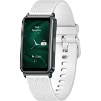 INF Montre intelligente avec ECG/HRV, fréquence cardiaque, divers modes sportifs Blanc