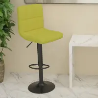 Prolenta Maison Exclusive - Tabouret de bar en tissu vert