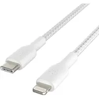 Belkin Câble USB-C vers Lightning 1 m Blanc Nylon