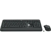 Logitech 920-008676 clavier Souris incluse Universel RF sans fil AZERTY Français Noir, Blanc