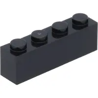 LEGO 50 pièces 3010 Brick 1x4 Part Basic Bricks 50 Black