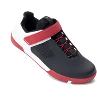 Crankbrothers Chaussures Stamp Speed Lace + Strap, Couleur:black/red/white, Taille:44.5 (EU)/11 (US)