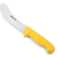 Arcos Couteau à dépouiller couleur - Prof 295400 en acier inoxydable nitrum et mangue ergonomique jaune polypropylène et 19 cm de lame, vitrine