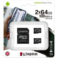 Kingston Canvas Select Plus - Carte mémoire flash (adaptateur microSDXC vers SD inclus)