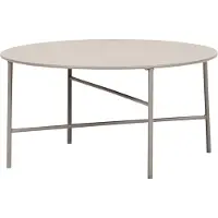 Ebuy24 Pesetos Table de jardin, Ø70 cm, gris.