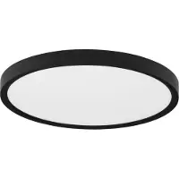 Nova Luce Plafonnier LED Dixie, Variante : 18 W LED, Ø 220 mm, noir