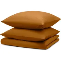 Blumtal linge de lit 200x200cm + 2x taies d'oreiller 40x80cm - Microfibre Bed Sheets 200x200cm - 3-pièces de linge de lit Brown