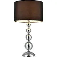 Lux.pro Lampe de table [51cm x Ø29cm] Lampe de chevet Lampe de lecture Chrome []