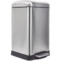 VLM Poubelle Urban - 20 L - Carrée - Brosse Métal