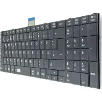 T-ProTek FR - Noir Clavier non lumineux version1 compatible avec Toshiba Satellite L50D-A