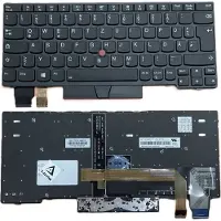 T-ProTek Clavier FRANÇAIS cadre noir,éclairage,trackpoint pour Lenovo ThinkPad X390 20SD