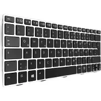 T-ProTek FR Clavier argent cadre avec éclairage compatible avec HP EliteBook Revolve 810 G2 (J6E02AW)