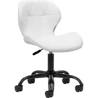 Activeshop Tabouret cosmétique Qs-06B Noir et blanc
