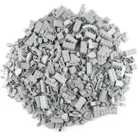 LEGO Briques spéciales Mélange gris clair NOUVEAU ! Quantité 50x - Chaque mélange est composé individuellement