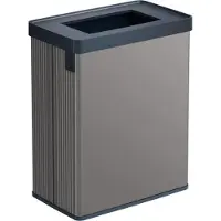 Curver Corbeille à papier recyclée VERTO Gris 54 L plastique