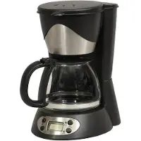 Kitchen Chef Cafetière programmable 6 tasses 550w noir/inox - - KSMD230T -