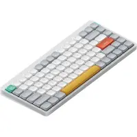 NUPHY Air75 V2 Wireless Mechanical Slim Keyboard, RGB LED, QWERTY US, Ionic White, Switch Moss