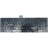 T-ProTek FR Clavier noir brillant avec éclairage compatible avec TOSHIBA Satellite L50-A