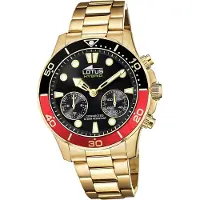 Lotus en acier inoxydable pour hommes montre bracelet or Sport Elegant Classic D2UL18802/4
