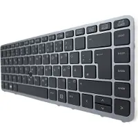 T-ProTek Clavier FRANÇAIS cadre argent,éclairage,trackpoint pour HP EliteBook 840 G1 E3H06EC