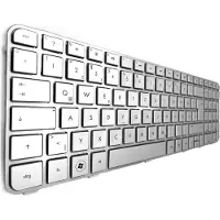 T-ProTek FRANÇAIS - Clavier argenté avec cadre compatible avec DARFON Modèle : NSK-HWAUW