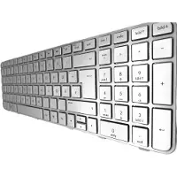 T-ProTek FR - Clavier argent avec cadre compatible avec HP Pavilion DV6-6101eg, DV6-6101sg