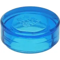 LEGO 1000 carreaux 1x1 ronds, bleu foncé transparent