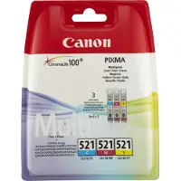 Canon CLI-521C/M/Y - 3-couleurs - Cartouche d'encre - Multipack
