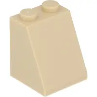 LEGO 50x 2x2x2 brique inclinée, beige