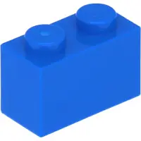 LEGO : 100x Stein 1x2 en 'Bleu'
