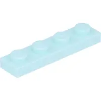 LEGO plaque 1x4 3710 - 250 pièces Aqua clair